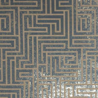 A-Maze Wallpaper Wallpaper York Double Roll Dark Blue 