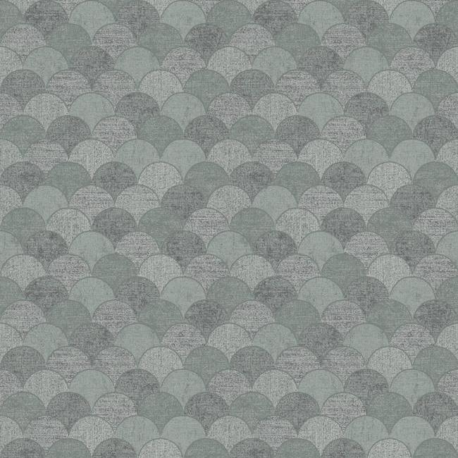 Mermaid Scales Wallpaper Wallpaper Antonina Vella Double Roll Grey/Silver 