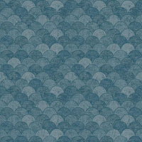 Mermaid Scales Wallpaper Wallpaper Antonina Vella Double Roll Blue 