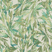 Rainforest Leaves Wallpaper Wallpaper Antonina Vella Double Roll Teal/Greens 